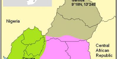 Mapa de Camerún clima