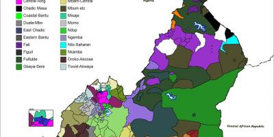 Mapa de Camerún lingua