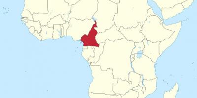 Mapa de Camerún áfrica occidental
