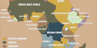 Mapa británico de Camerún