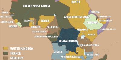 Mapa británico de Camerún